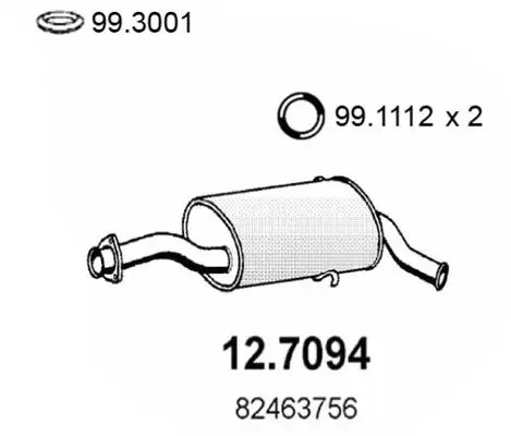 Handler.Part End silencer ASSO 127094 1