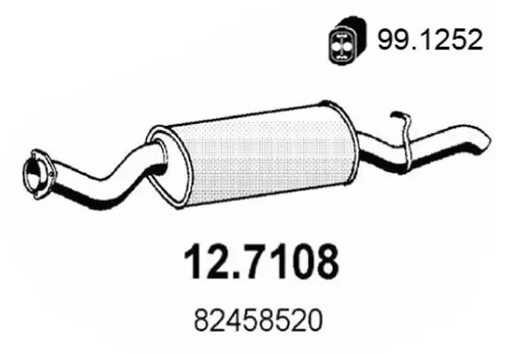 Handler.Part End silencer ASSO 127108 1