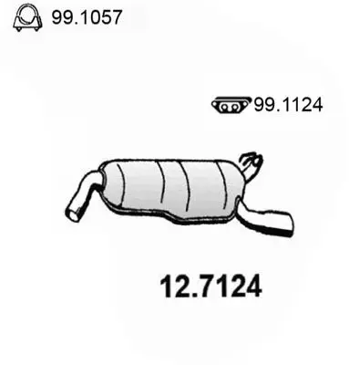 Handler.Part End silencer ASSO 127124 1