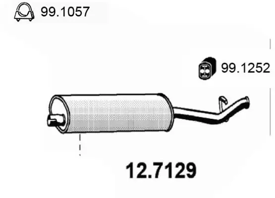 Handler.Part End silencer ASSO 127129 1