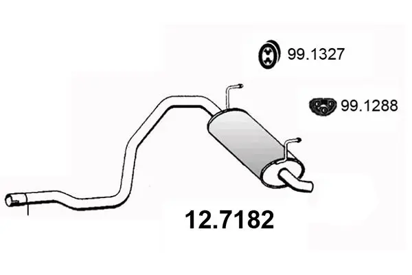 Handler.Part End silencer ASSO 127182 1