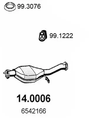 Handler.Part Catalytic converter ASSO 140006 1