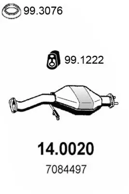 Handler.Part Catalytic converter ASSO 140020 1