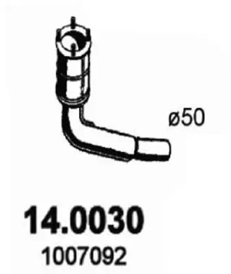 Handler.Part Catalytic converter ASSO 140030 1