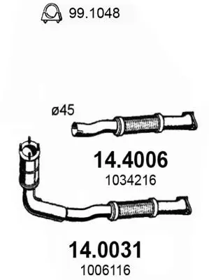 Handler.Part Catalytic converter ASSO 140031 1