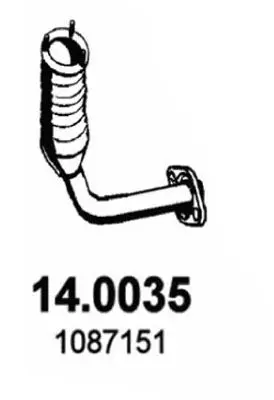 Handler.Part Catalytic converter ASSO 140035 1