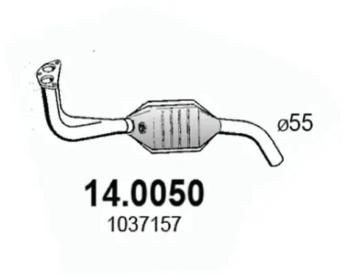 Handler.Part Catalytic converter ASSO 140050 1