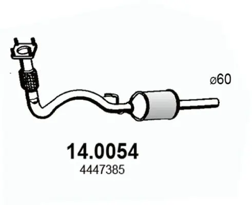 Handler.Part Catalytic converter ASSO 140054 1