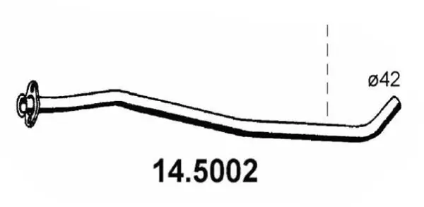 Handler.Part Exhaust pipe ASSO 145002 1