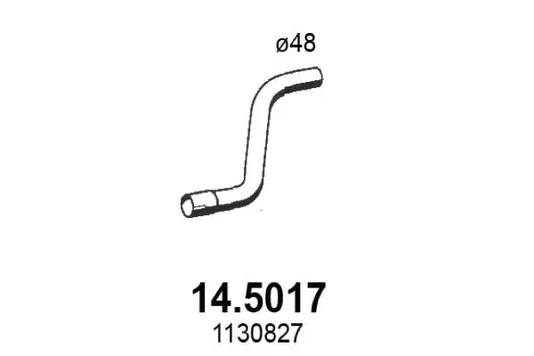 Handler.Part Exhaust pipe ASSO 145017 1