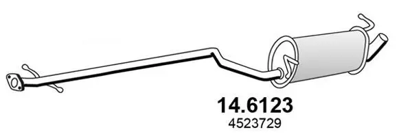 Handler.Part Middle silencer ASSO 146123 1