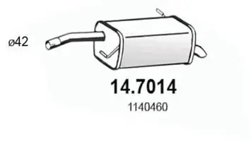 Handler.Part End silencer ASSO 147014 1