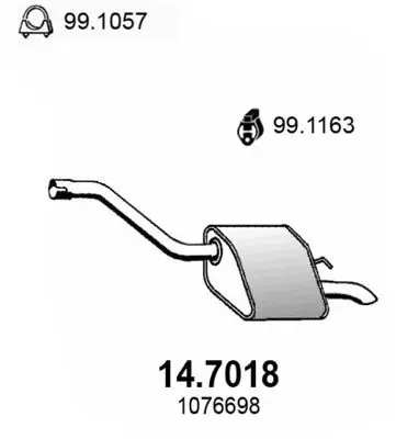 Handler.Part End silencer ASSO 147018 1