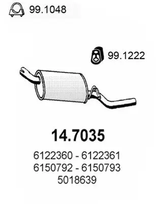 Handler.Part End silencer ASSO 147035 1