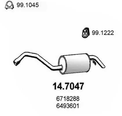 Handler.Part End silencer ASSO 147047 1