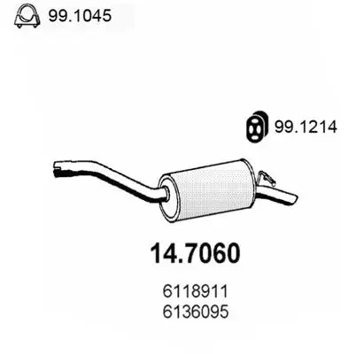 Handler.Part End silencer ASSO 147060 1