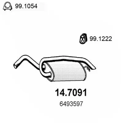 Handler.Part End silencer ASSO 147091 1