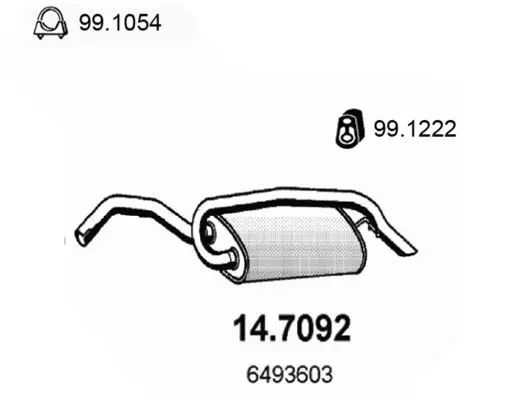 Handler.Part End silencer ASSO 147092 1