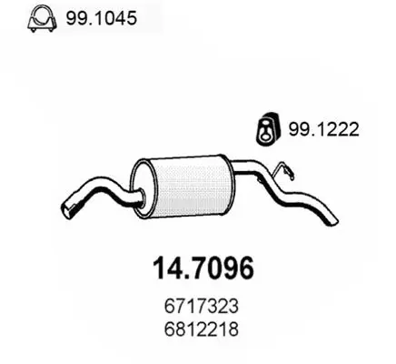 Handler.Part End silencer ASSO 147096 1