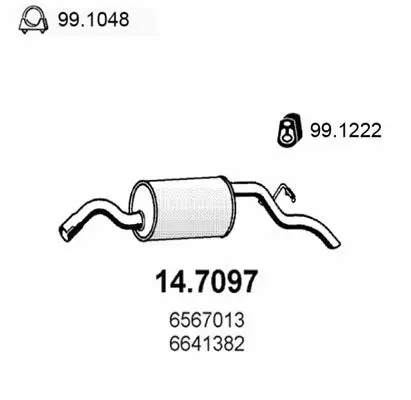 Handler.Part End silencer ASSO 147097 1