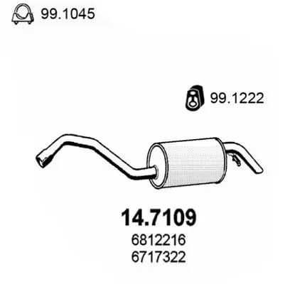 Handler.Part End silencer ASSO 147109 1