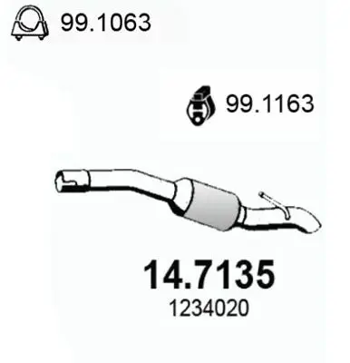 Handler.Part End silencer ASSO 147135 1