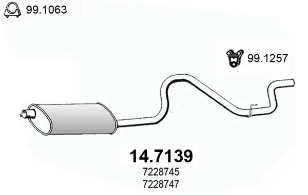 Handler.Part End silencer ASSO 147139 1