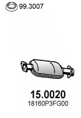 Handler.Part Catalytic converter ASSO 150020 1