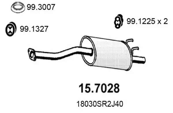 Handler.Part End silencer ASSO 157028 1