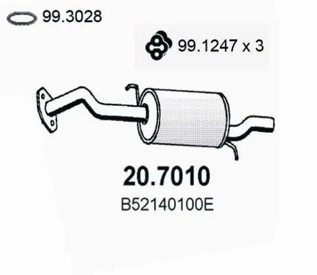 Handler.Part End silencer ASSO 207010 1