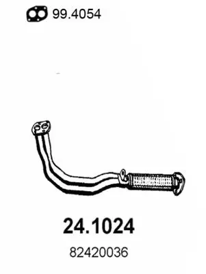 Handler.Part Exhaust pipe ASSO 241024 1