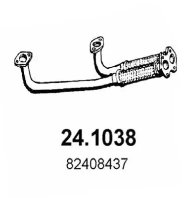 Handler.Part Exhaust pipe ASSO 241038 1