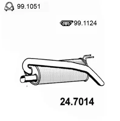 Handler.Part End silencer ASSO 247014 1