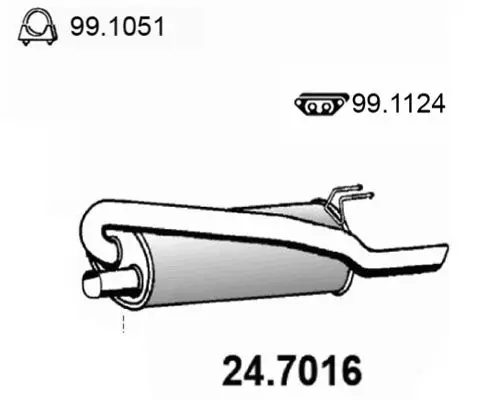 Handler.Part End silencer ASSO 247016 1