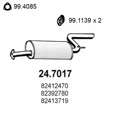 Handler.Part End silencer ASSO 247017 1