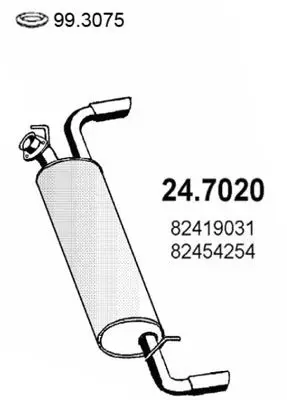 Handler.Part End silencer ASSO 247020 1