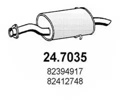 Handler.Part End silencer ASSO 247035 1