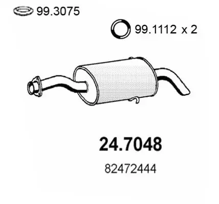 Handler.Part End silencer ASSO 247048 1