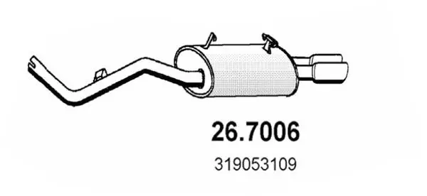 Handler.Part End silencer ASSO 267006 1