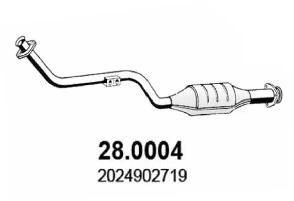 Handler.Part Catalytic converter ASSO 280004 1