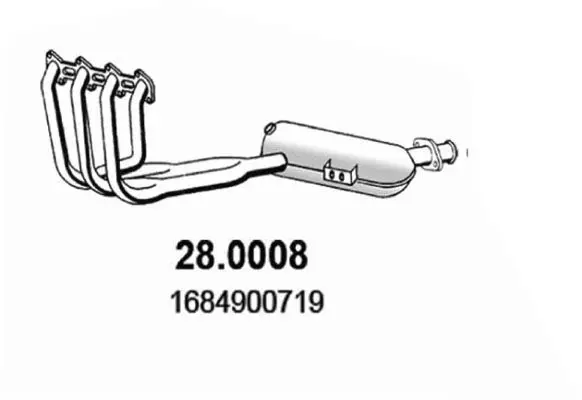 Handler.Part Catalytic converter ASSO 280008 1