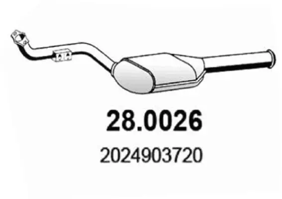 Handler.Part Catalytic converter ASSO 280026 1