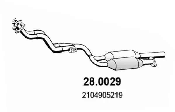 Handler.Part Catalytic converter ASSO 280029 1