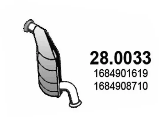 Handler.Part Catalytic converter ASSO 280033 1