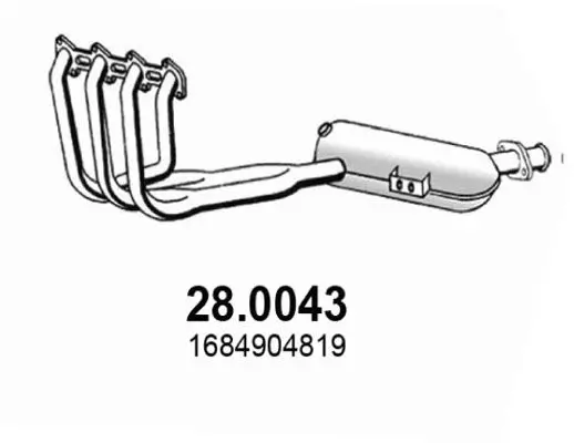 Handler.Part Catalytic converter ASSO 280043 1