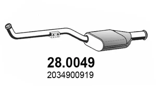 Handler.Part Catalytic converter ASSO 280049 1