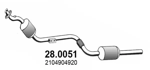 Handler.Part Catalytic converter ASSO 280051 1