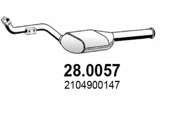 Handler.Part Catalytic converter ASSO 280057 1