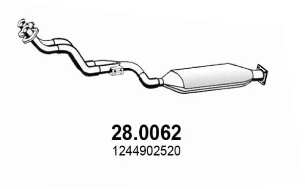 Handler.Part Catalytic converter ASSO 280062 1