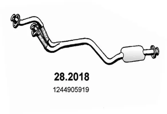 Handler.Part Front silencer ASSO 282018 1